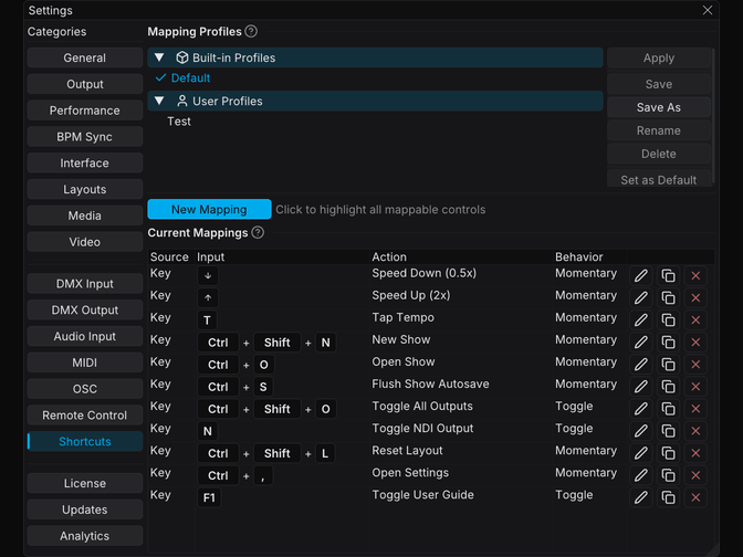 FXCanvas keyboard shortcuts and external control